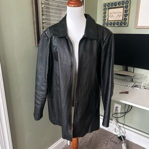 Jessica London Black Leather Jacket